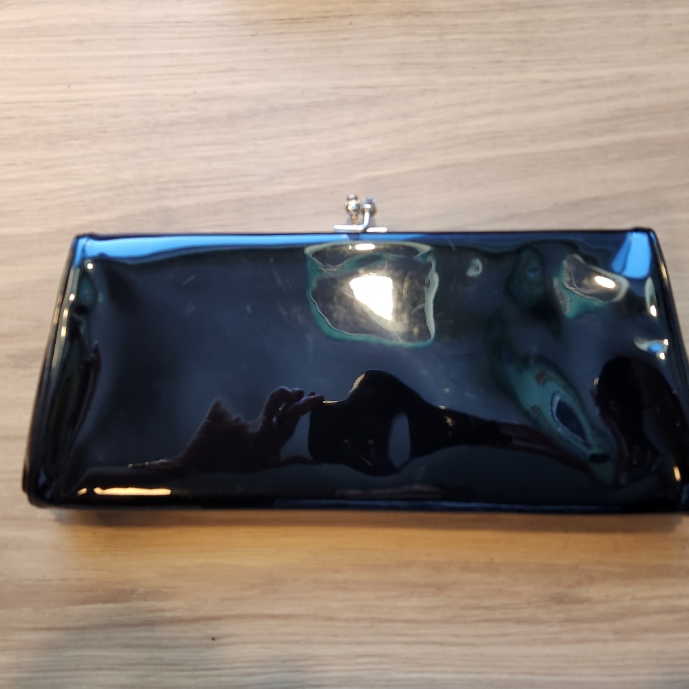 Vintage Metro Made In USA Elegant Black Clutch Bag